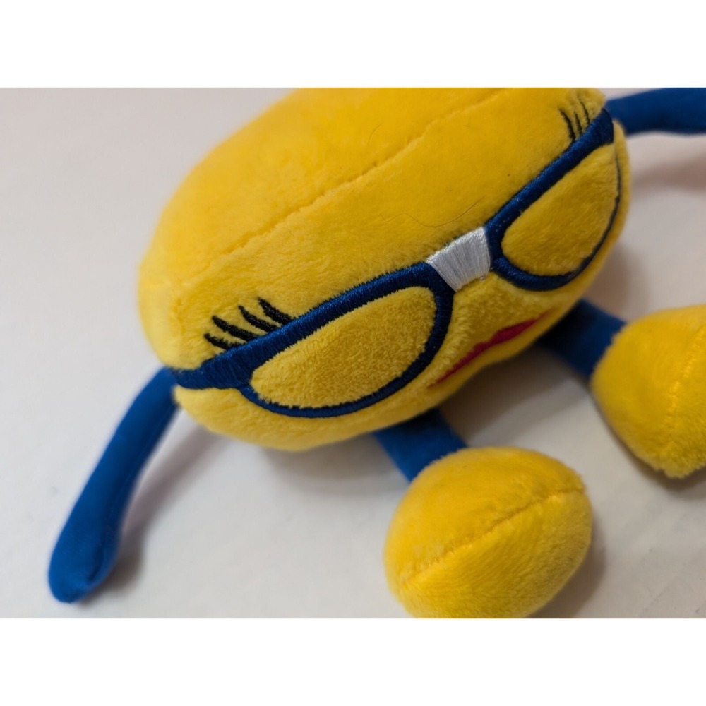 Culvers Goldie cheese curd stuffed toy advertising blue yellow glasses 5 in TOM - Picture 2 of 8